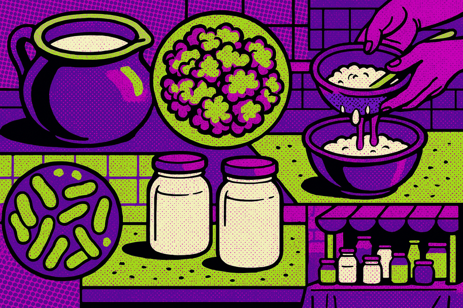 De la leche tibia al probiótico vivo: el viaje invisible del yogur y el kéfir en la cocina mexicana