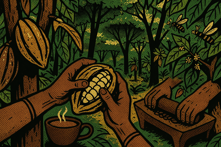 El amargo secreto del cacao mexicano: abejas, sombra y el ritual que enciende el chocolate