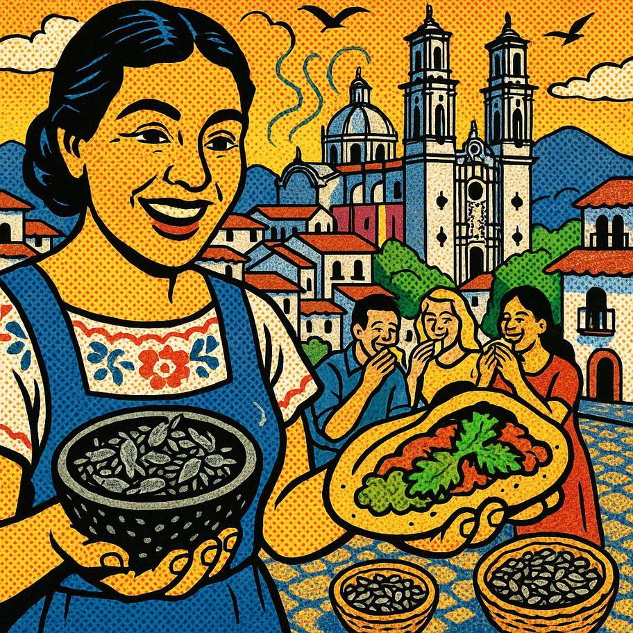 El día que Taxco huele a cilantro vivo: la invasión de los jumiles comestibles