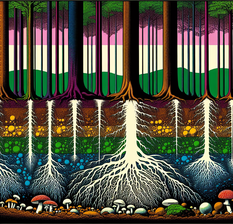 El Intrincado mundo de la 'Wood Wide Web': Comunicaciones Subterráneas de los Bosques