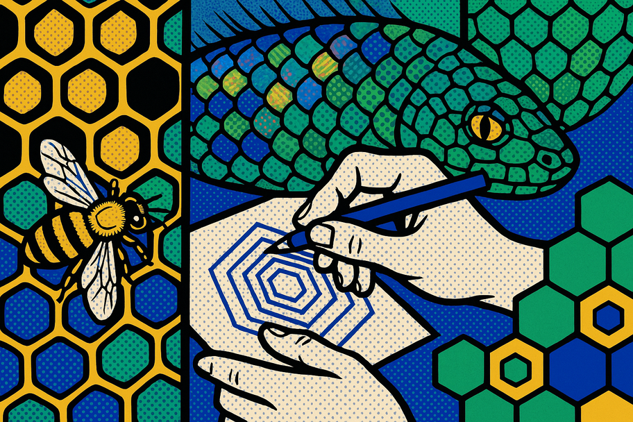 El misterio hexagonal: cómo los panales, las escamas y los reptiles resolvieron la geometría mejor que Euclides