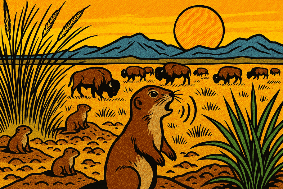El silbido del perro llanero y la sombra del bisonte: ecos de una pradera mexicana