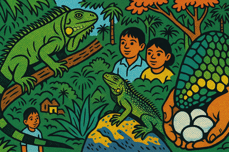 Iguanas entre cardones y flamboyanes: secretos y peligros de los reptiles más famosos del trópico mexicano