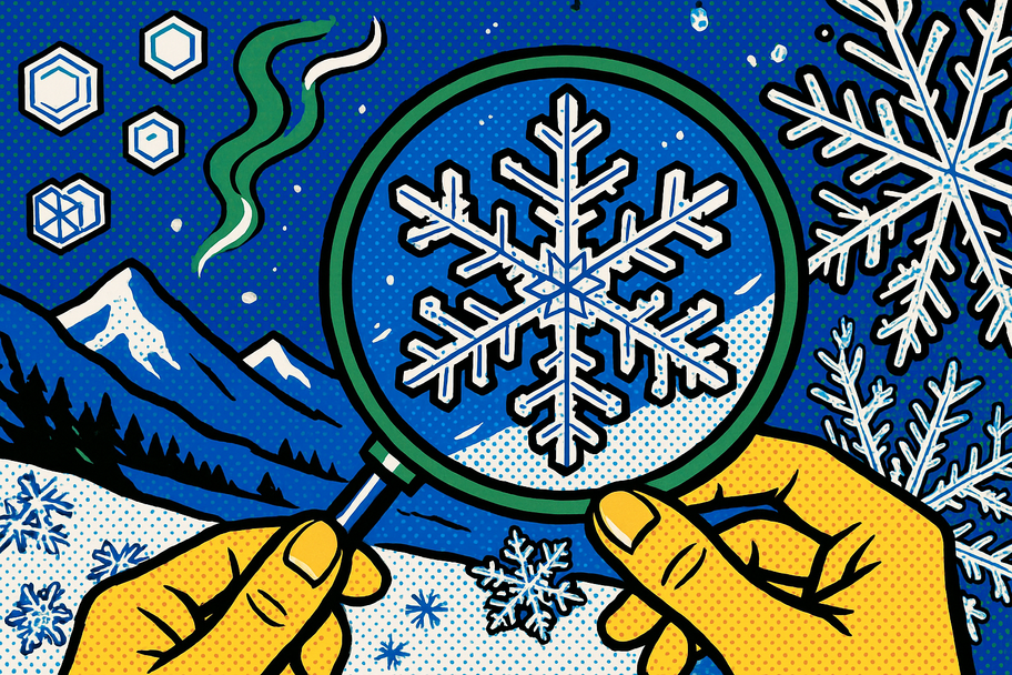 La simetría imposible de un copo de nieve que nunca verás igual