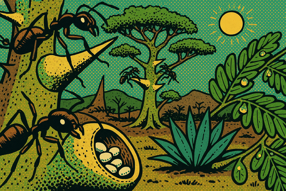 Las hormigas que defienden árboles armados: el pacto secreto de las acacias mexicanas