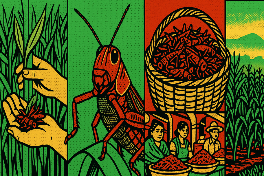 Por qué los chapulines de Oaxaca alimentan mejor que un bistec