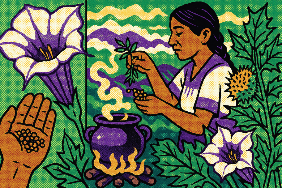 Toloache: la flor que baila entre la brujería y el veneno en los Altos de Oaxaca