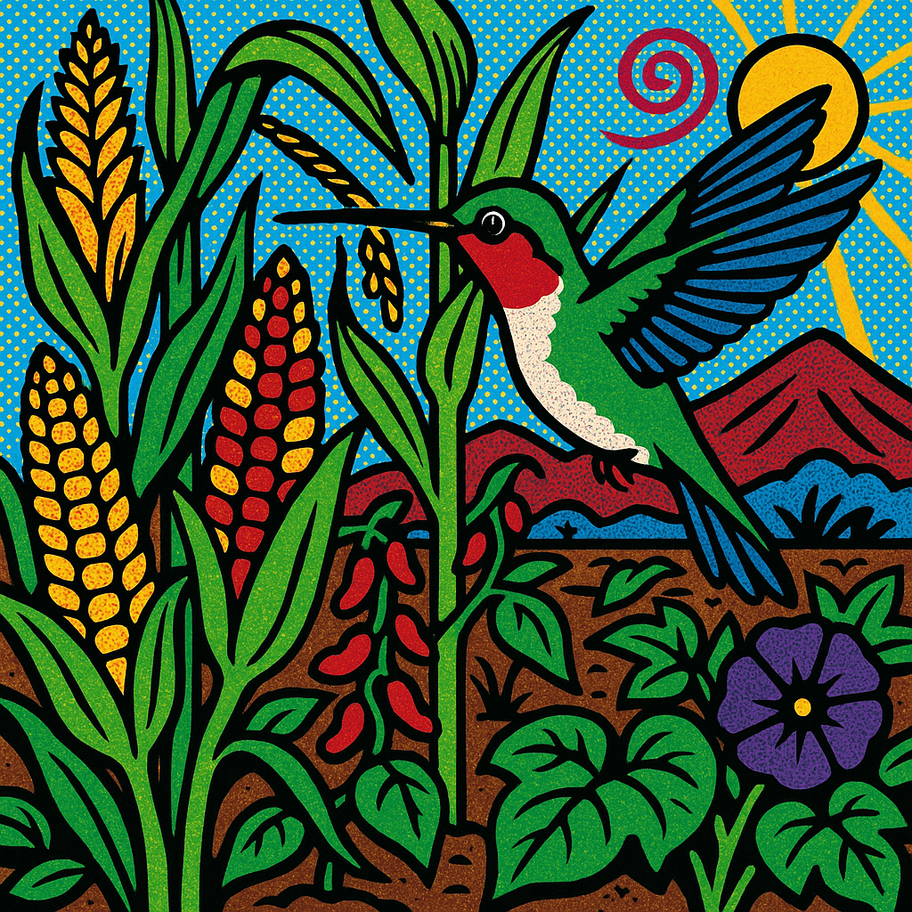 Un colibrí en el maizal y la moneda al aire de tus genes