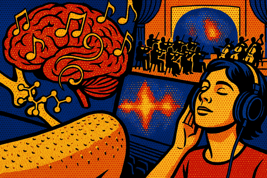 Un compás en el lóbulo temporal: lo que pasa en tu cerebro cuando una canción te eriza la piel