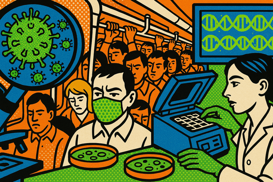 Una gripe que viaja en metro: cómo los virus mutan ante nuestros ojos