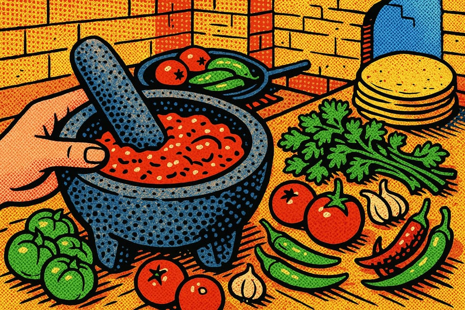 Recetario de salsas de molcajete
